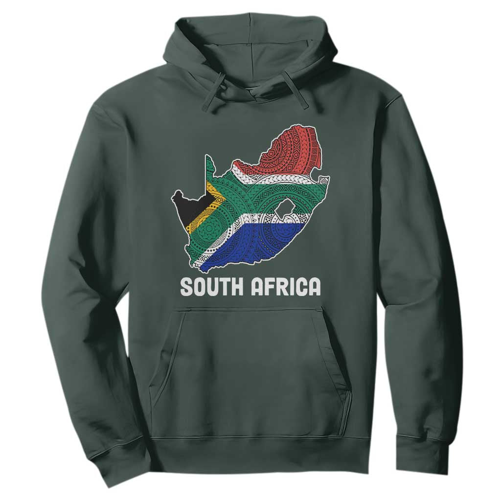 South Africa Pride Hoodie South African Flag Map