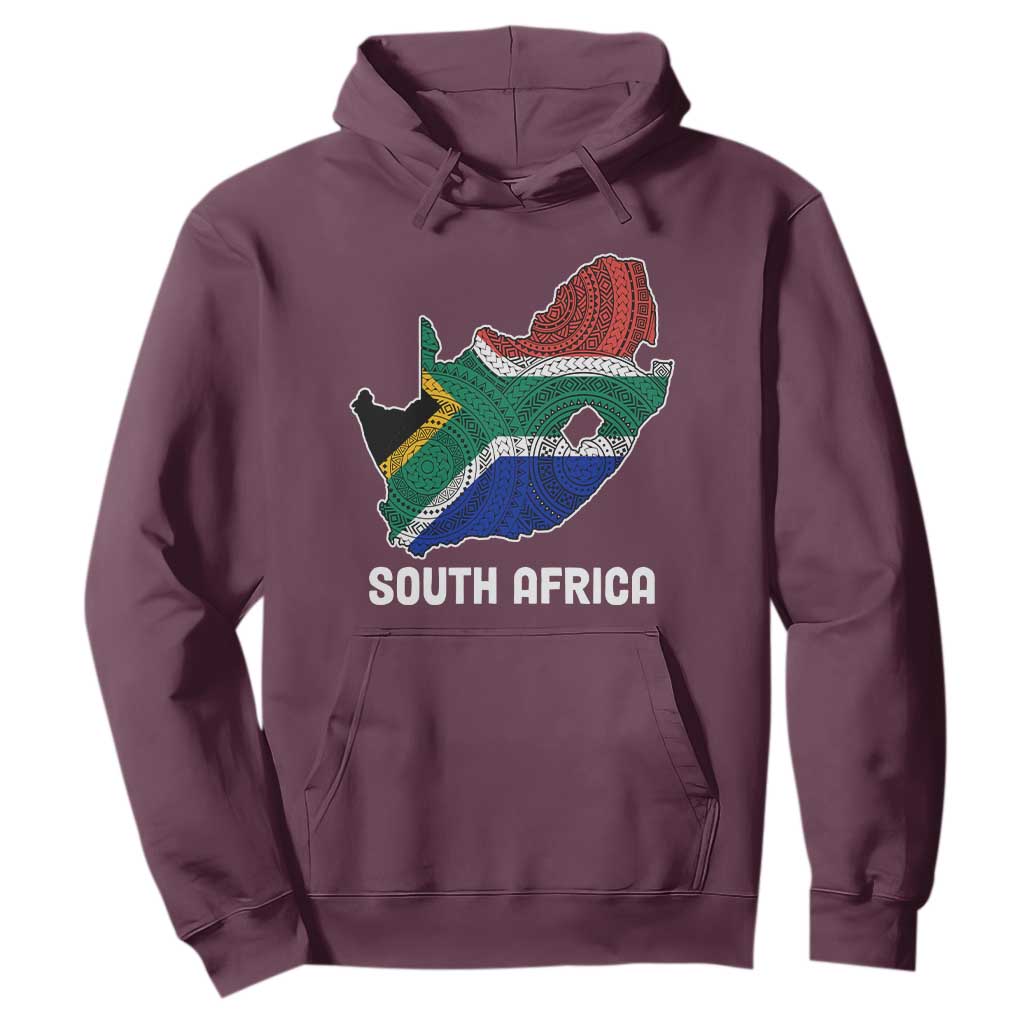 South Africa Pride Hoodie South African Flag Map