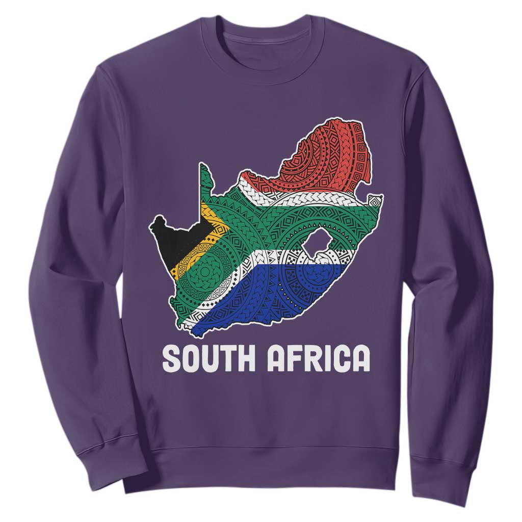 South Africa Pride Sweatshirt South African Flag Map