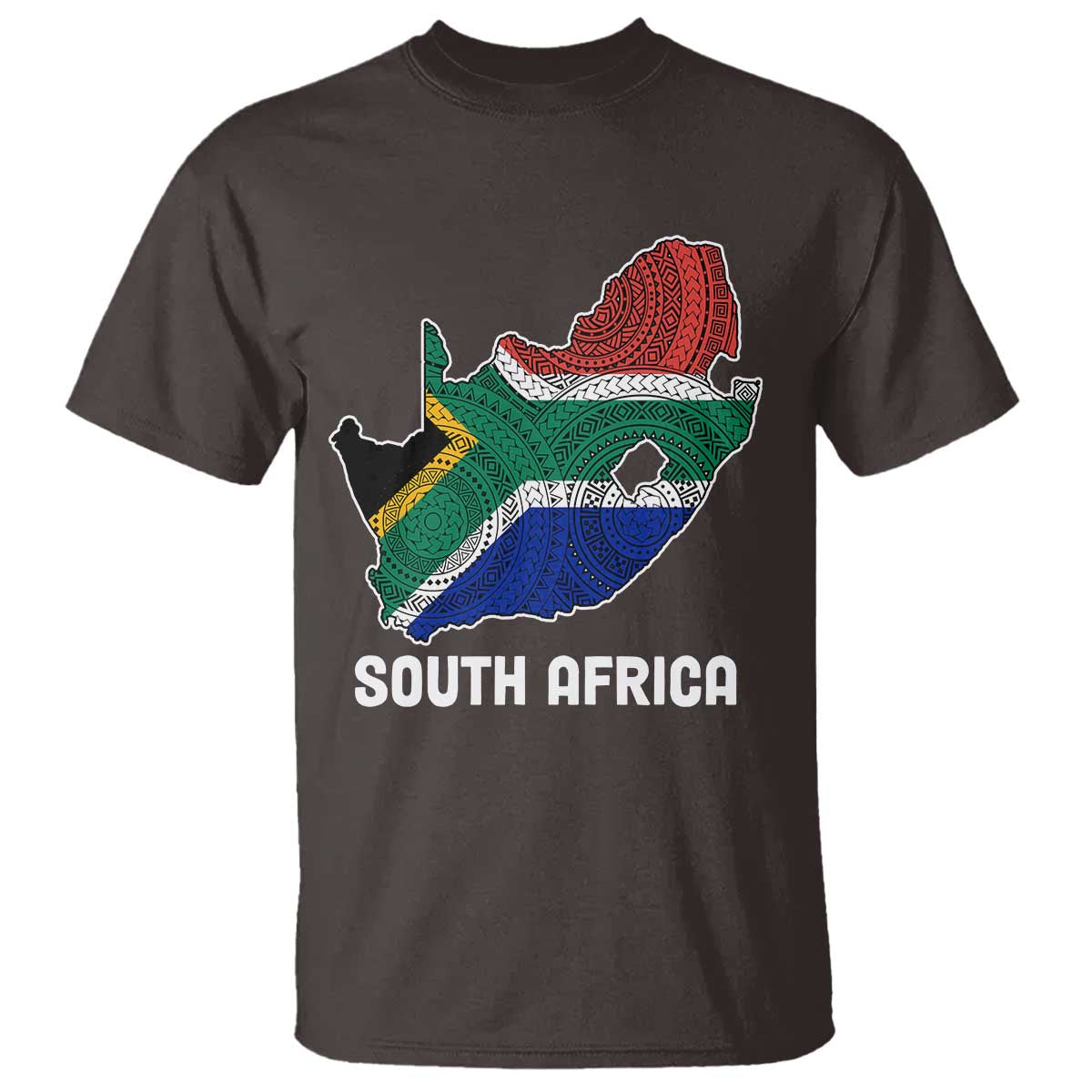 South Africa Pride T Shirt South African Flag Map