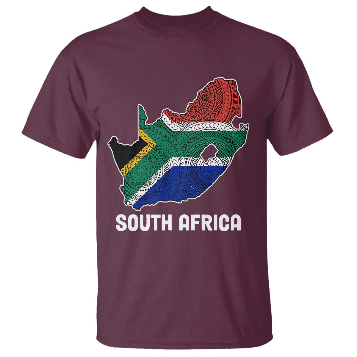 South Africa Pride T Shirt South African Flag Map