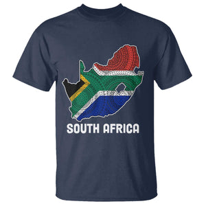 South Africa Pride T Shirt South African Flag Map