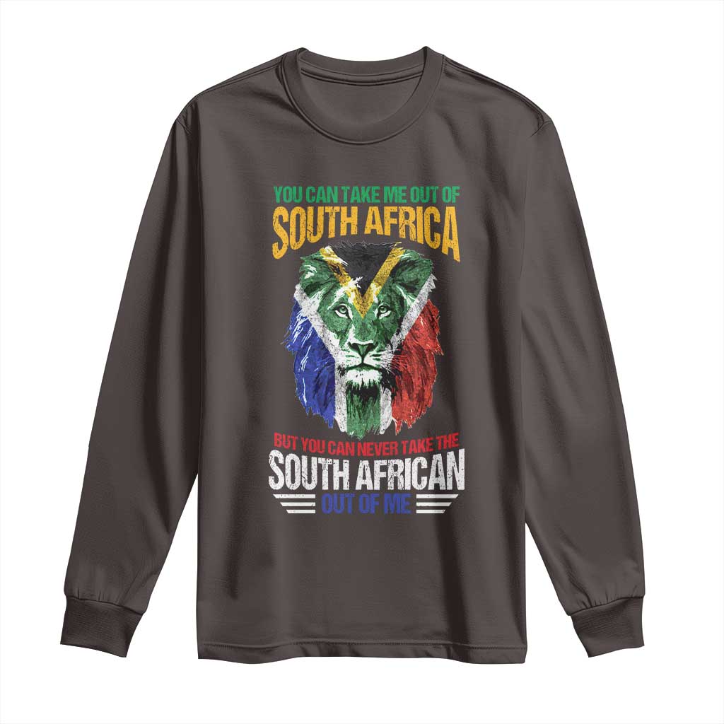 South Africa Pride Long Sleeve Shirt You Can Never Take The South African Out Of Me