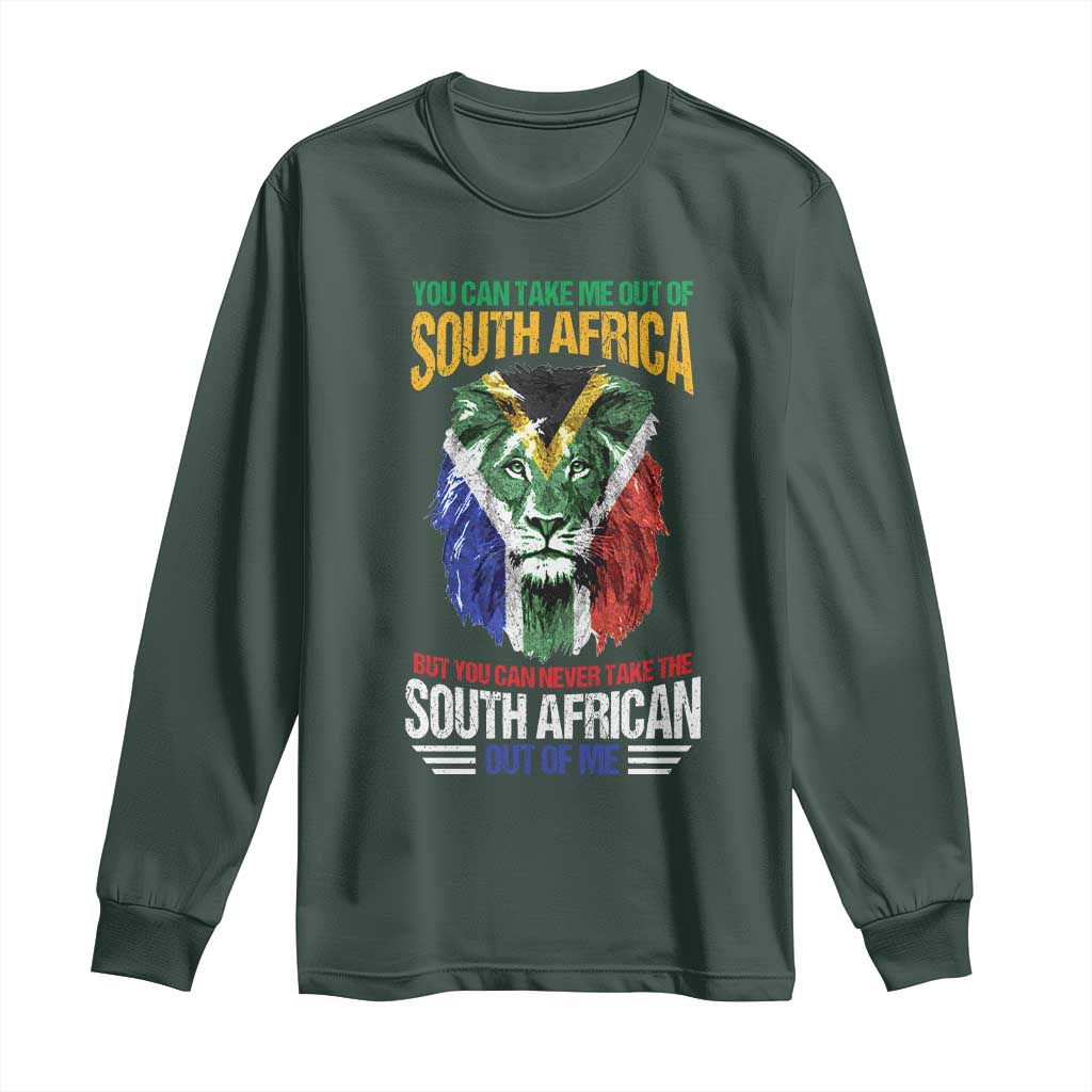 South Africa Pride Long Sleeve Shirt You Can Never Take The South African Out Of Me