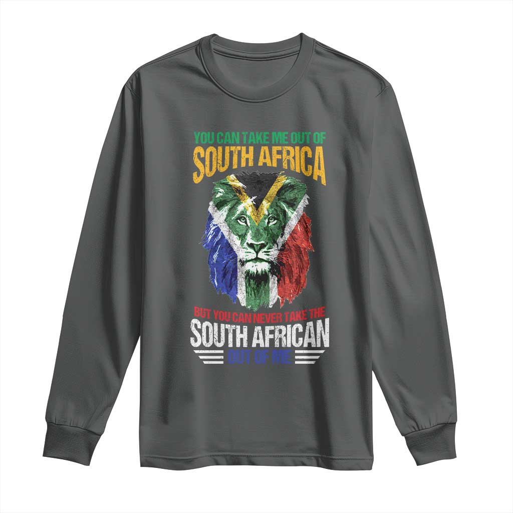 South Africa Pride Long Sleeve Shirt You Can Never Take The South African Out Of Me