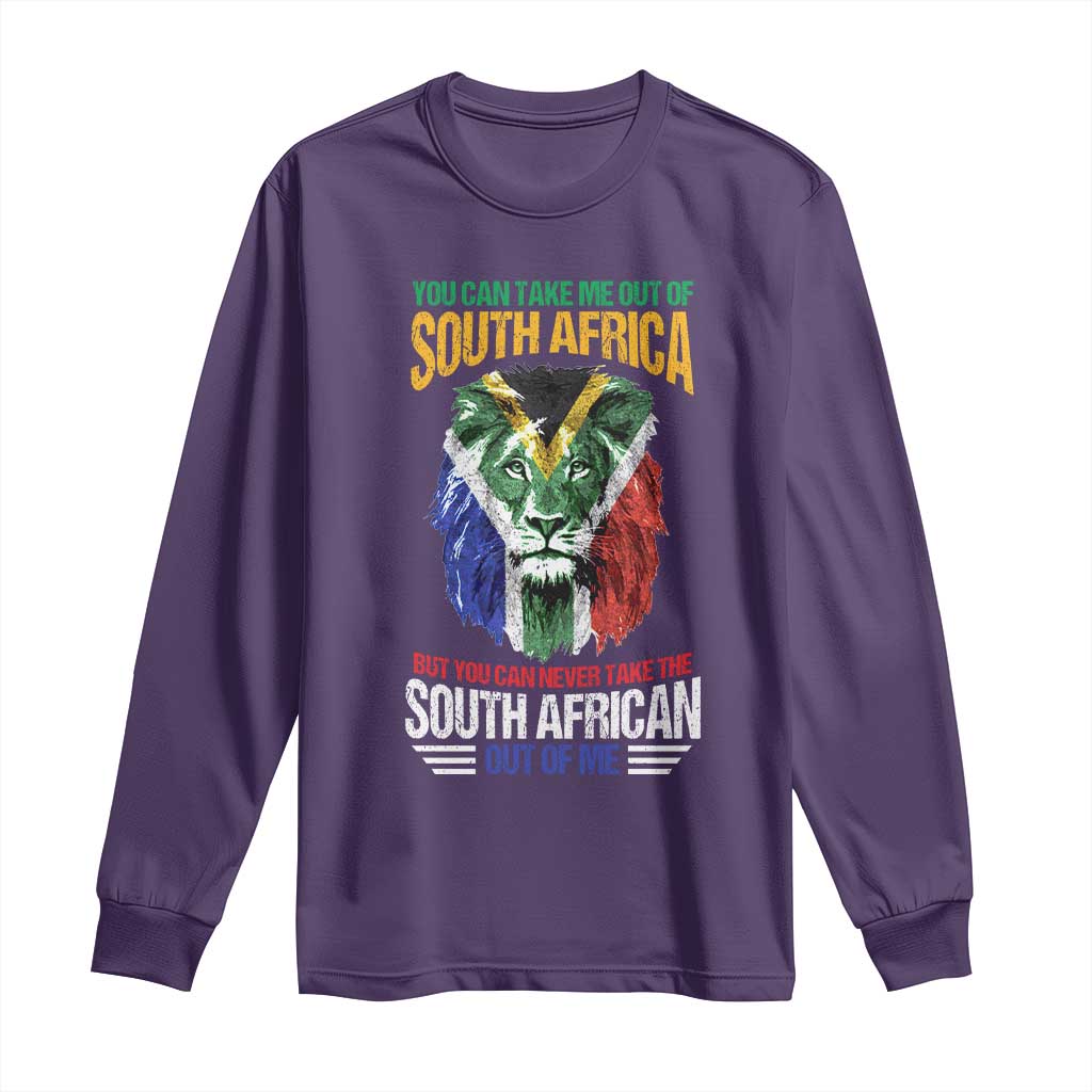 South Africa Pride Long Sleeve Shirt You Can Never Take The South African Out Of Me