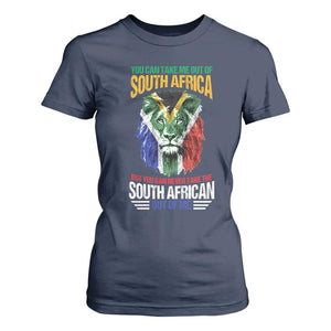 South Africa Pride T Shirt For Women You Can Never Take The South African Out Of Me