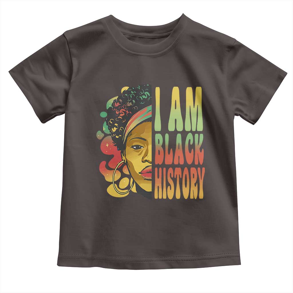 I Am Black History Baby Shirt Afro Black Woman African American Pride
