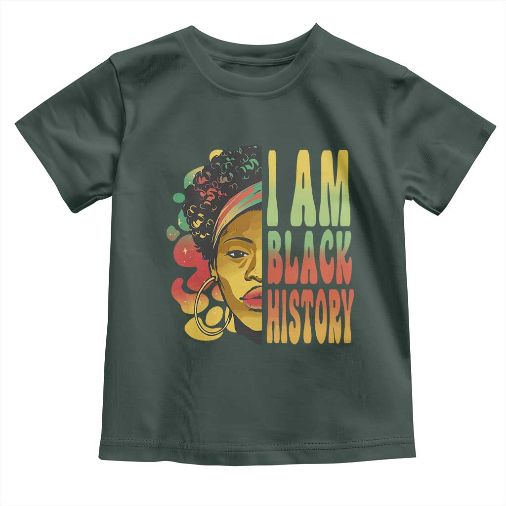 I Am Black History Baby Shirt Afro Black Woman African American Pride