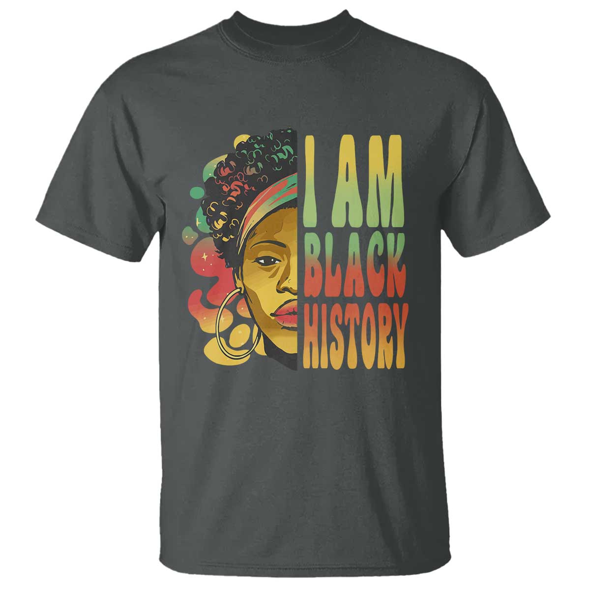 I Am Black History T Shirt Afro Black Woman African American Pride