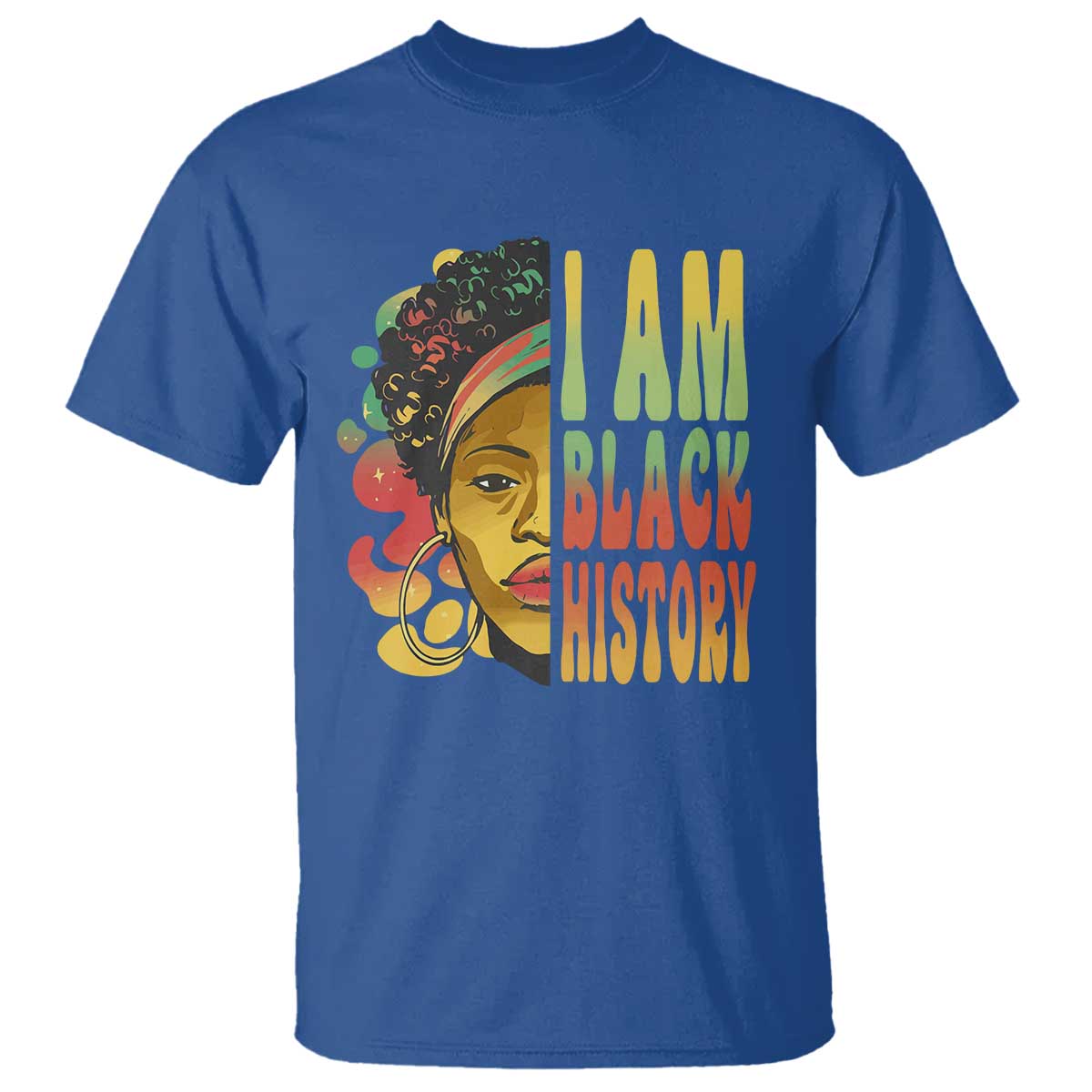 I Am Black History T Shirt Afro Black Woman African American Pride