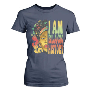 I Am Black History T Shirt For Women Afro Black Woman African American Pride