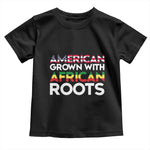 African American Roots Baby Shirt American Grown With African Roots US Flag