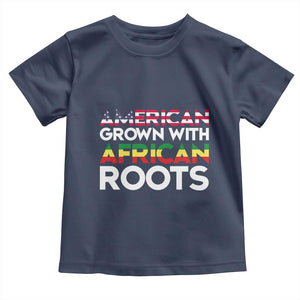 African American Roots Baby Shirt American Grown With African Roots US Flag