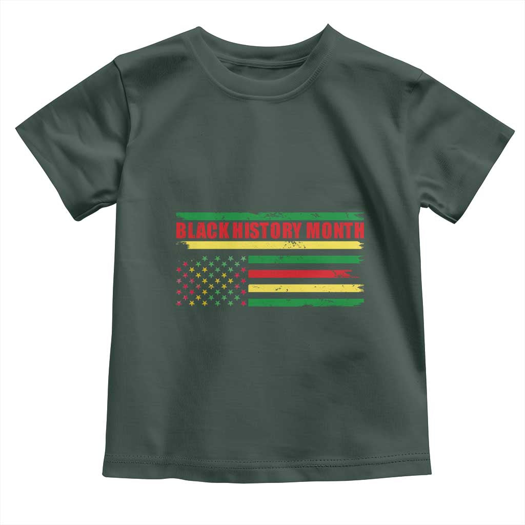 Black History Month Baby Shirt African American Pride US Flag