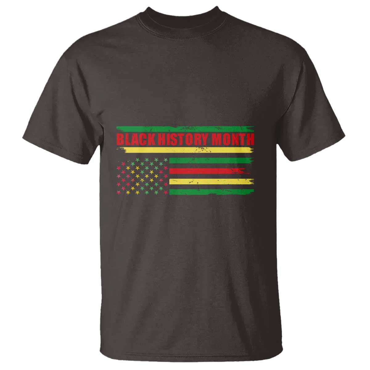 Black History Month T Shirt African American Pride US Flag