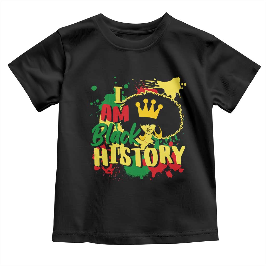 I Am Black History Baby Shirt Afro Queen African American Pride