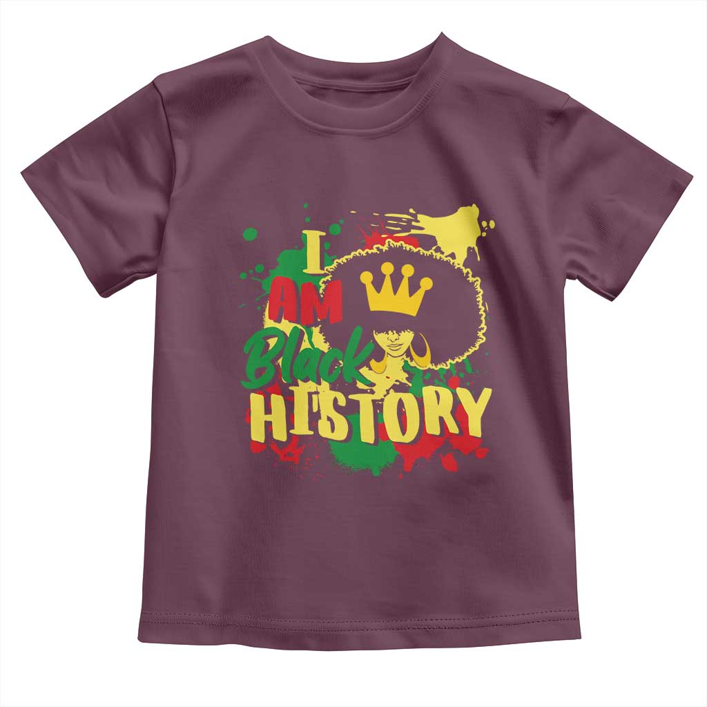 I Am Black History Baby Shirt Afro Queen African American Pride