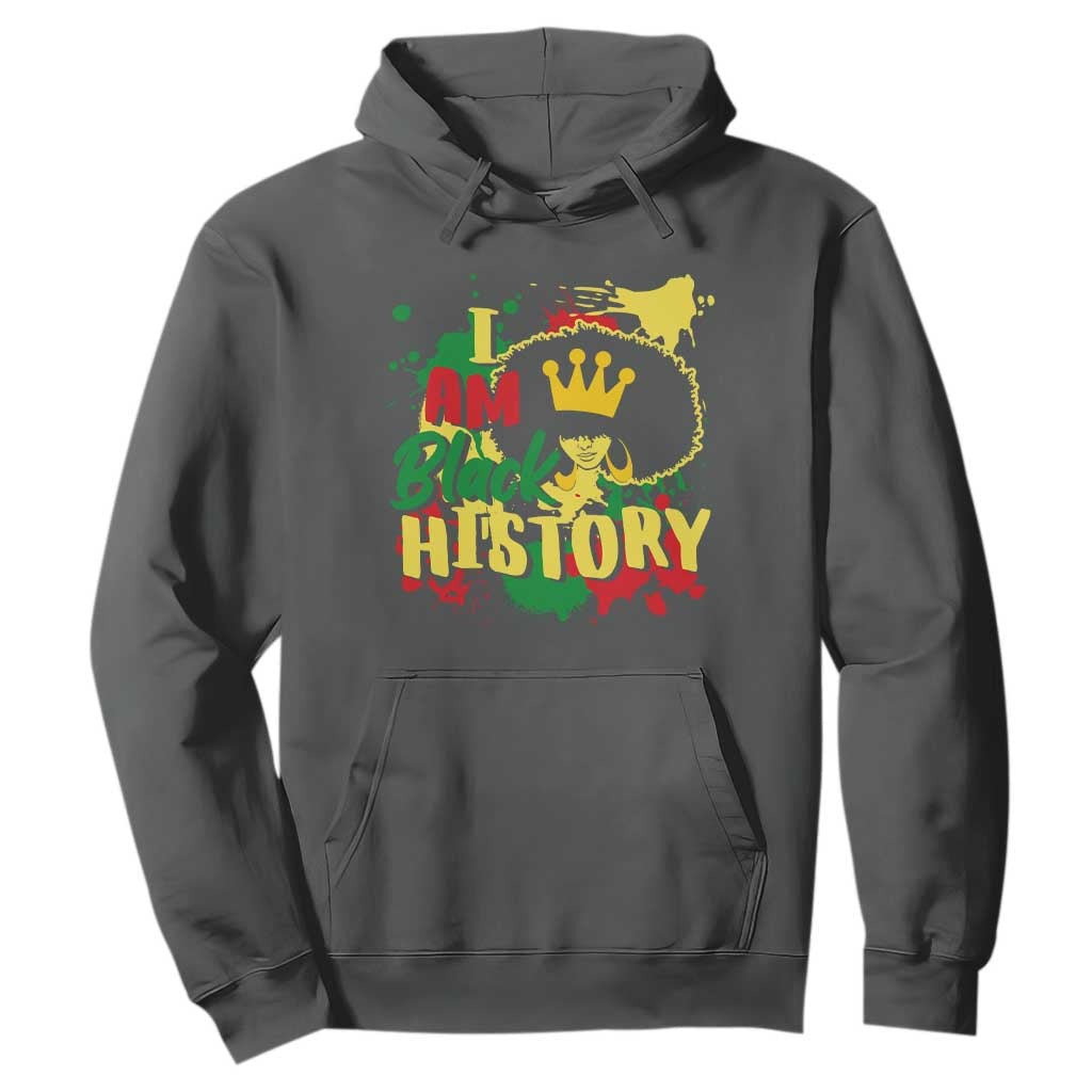 I Am Black History Hoodie Afro Queen African American Pride