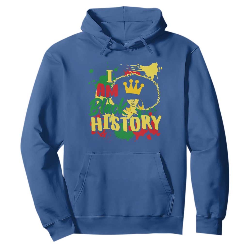 I Am Black History Hoodie Afro Queen African American Pride
