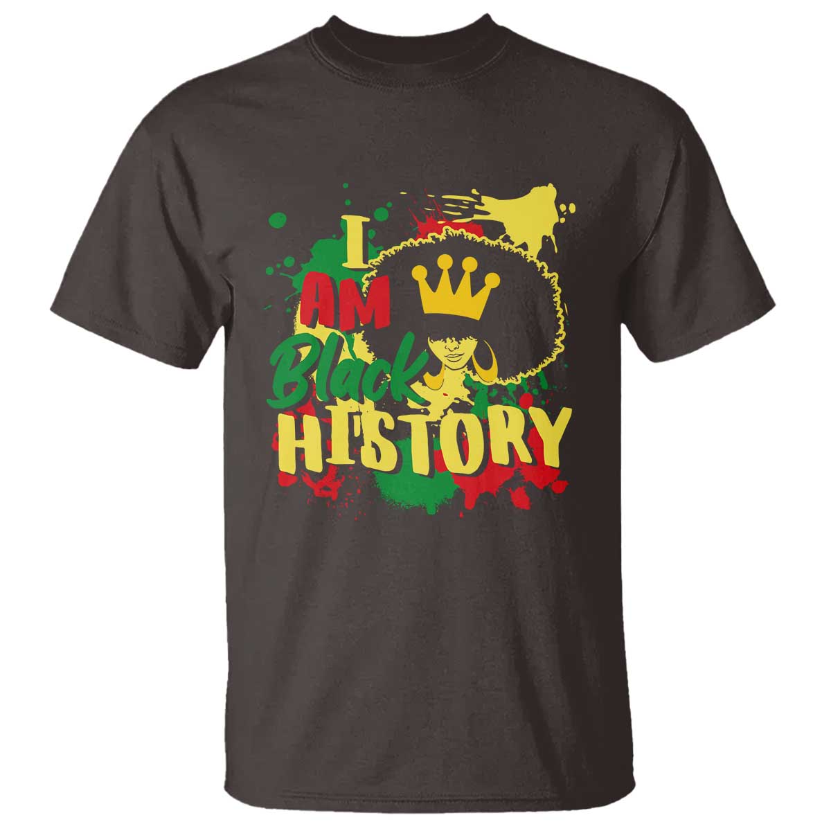 I Am Black History T Shirt Afro Queen African American Pride