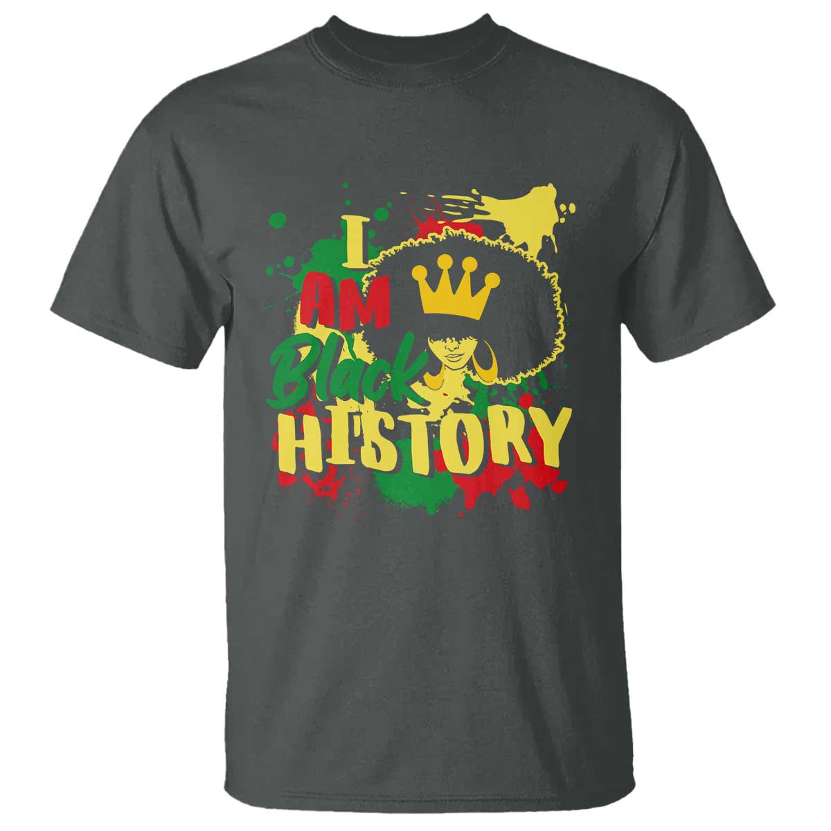 I Am Black History T Shirt Afro Queen African American Pride