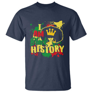 I Am Black History T Shirt Afro Queen African American Pride