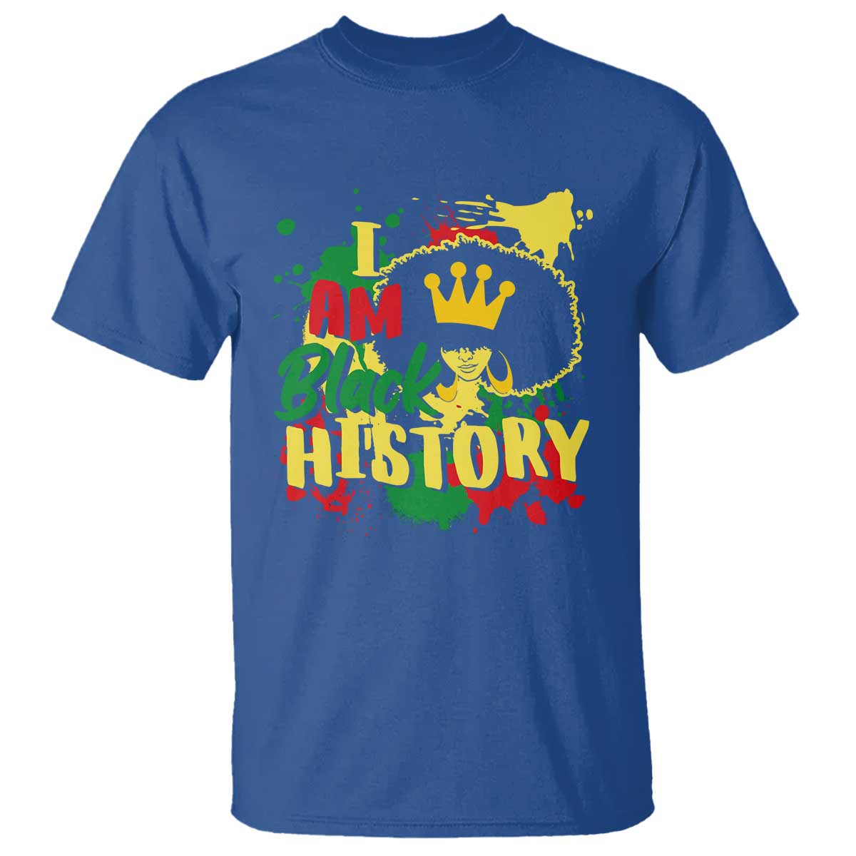 I Am Black History T Shirt Afro Queen African American Pride