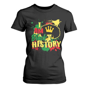 I Am Black History T Shirt For Women Afro Queen African American Pride