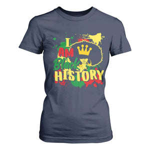 I Am Black History T Shirt For Women Afro Queen African American Pride