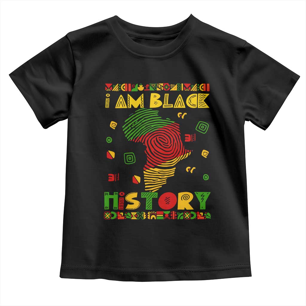I Am Black History Baby Shirt African American Pride Kente