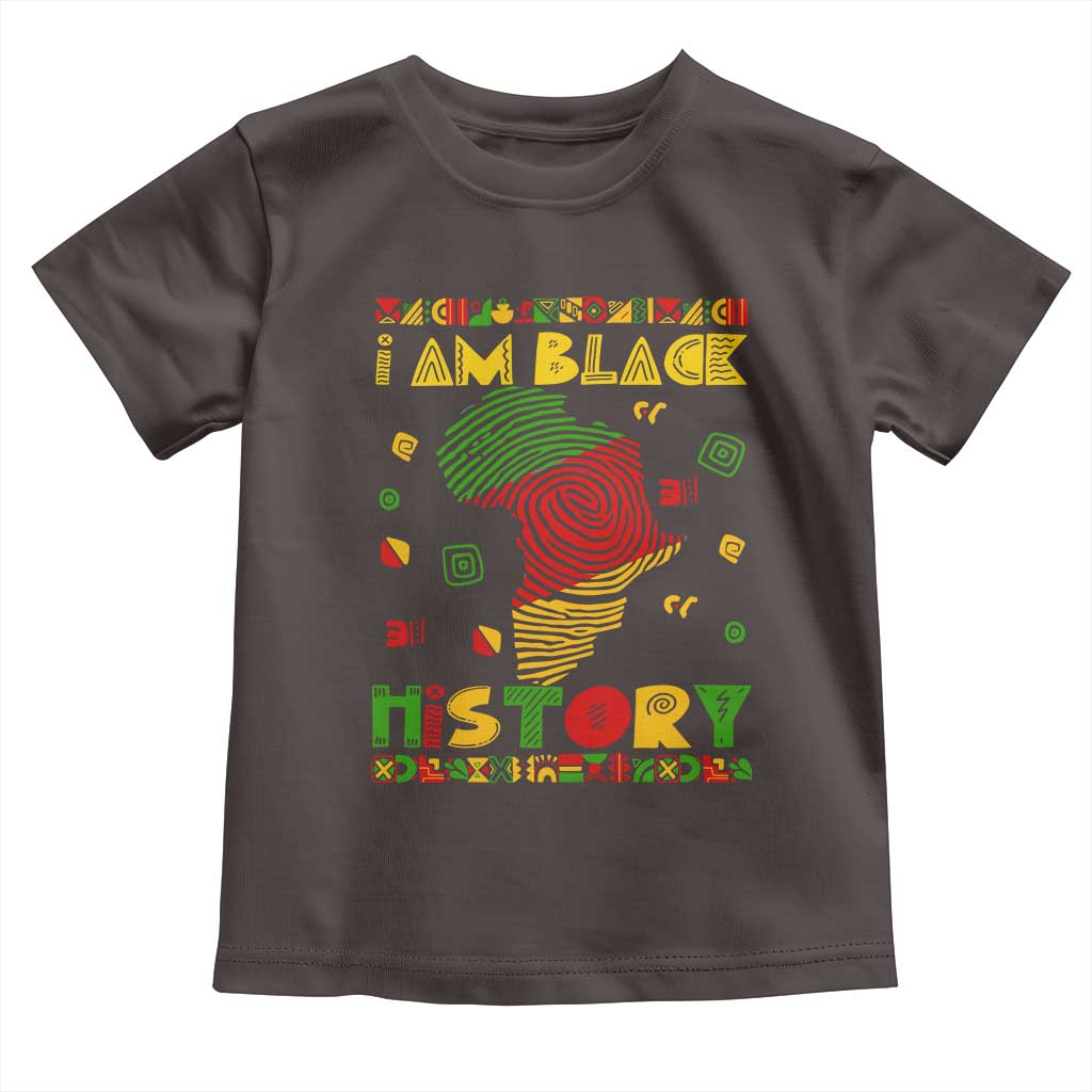 I Am Black History Baby Shirt African American Pride Kente