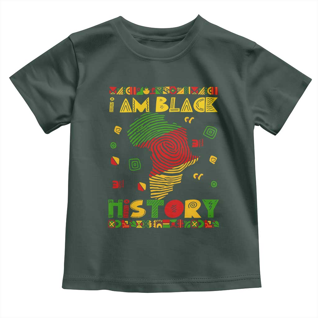 I Am Black History Baby Shirt African American Pride Kente