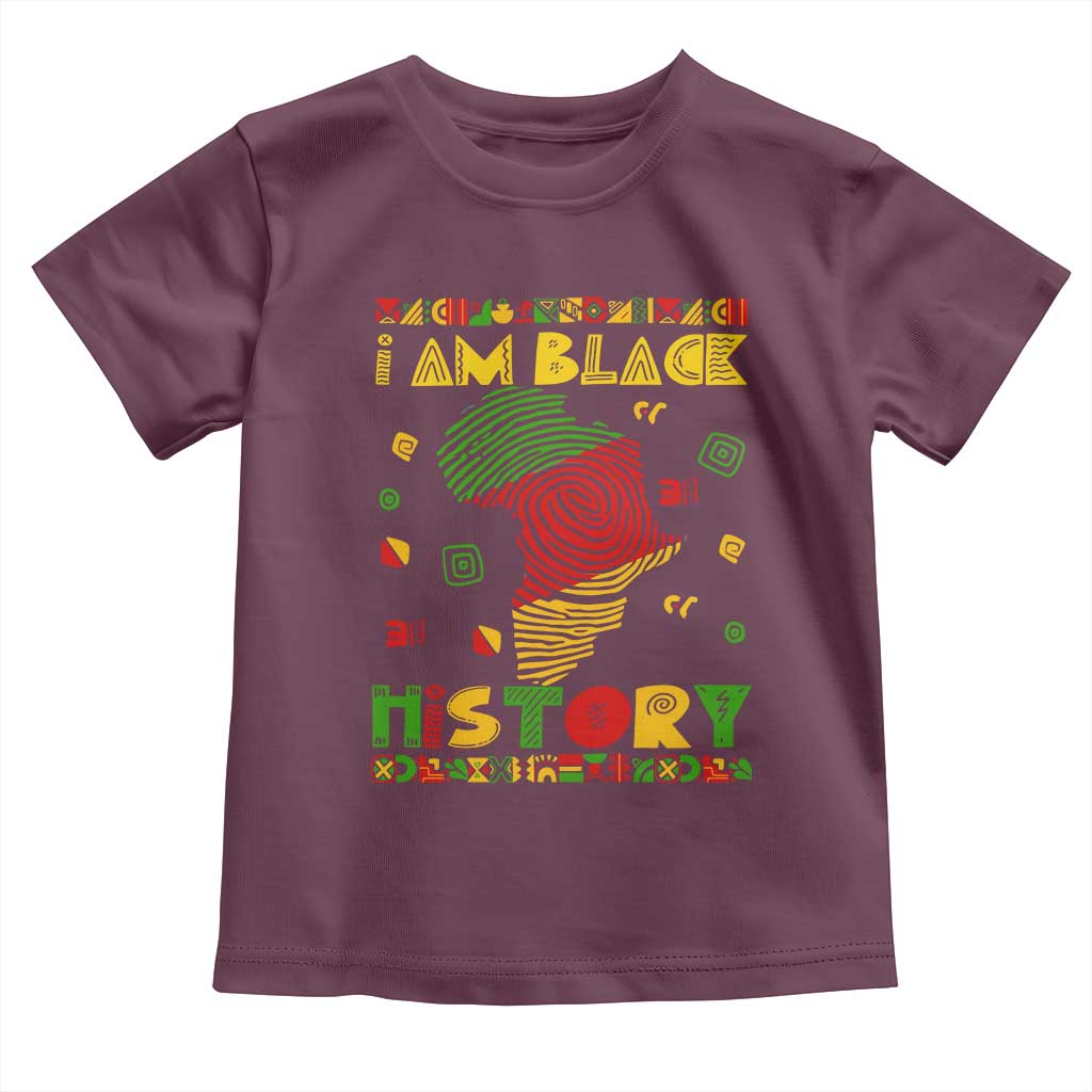 I Am Black History Baby Shirt African American Pride Kente