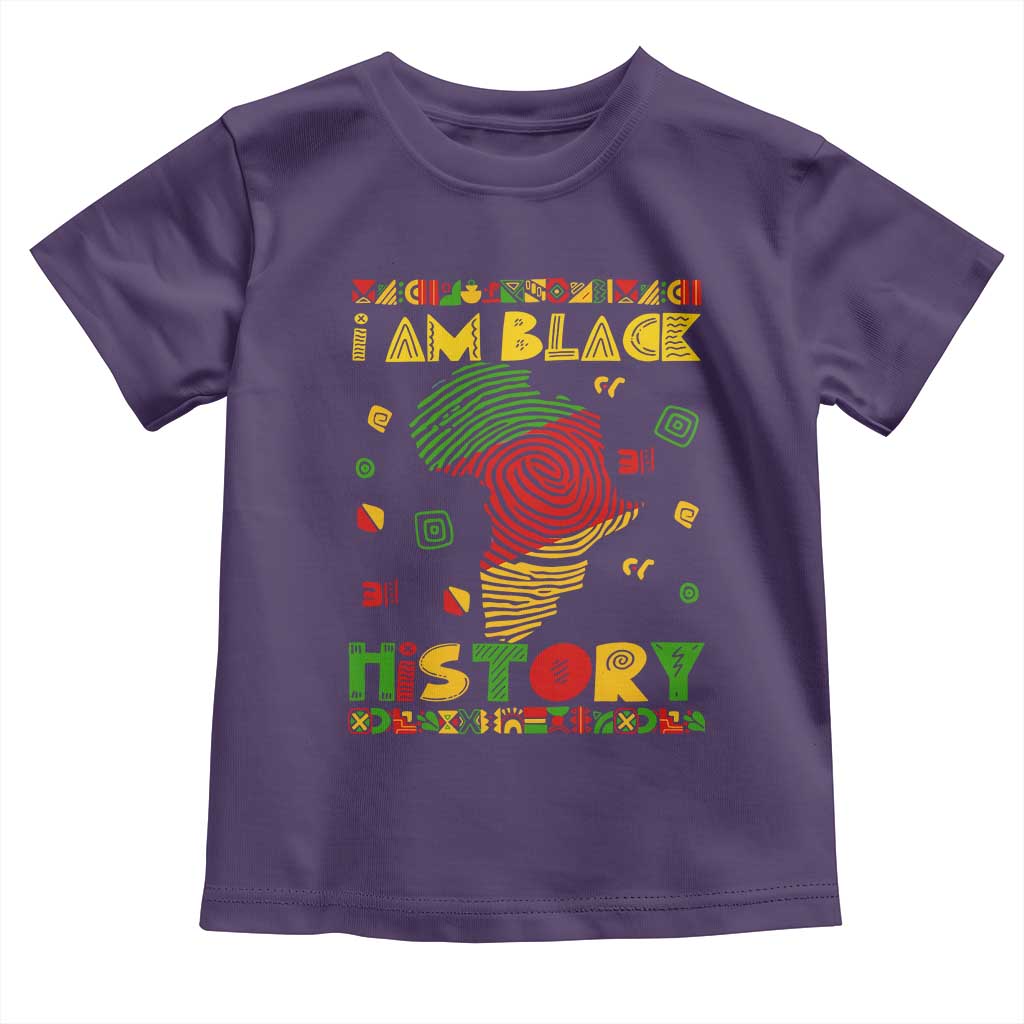 I Am Black History Baby Shirt African American Pride Kente