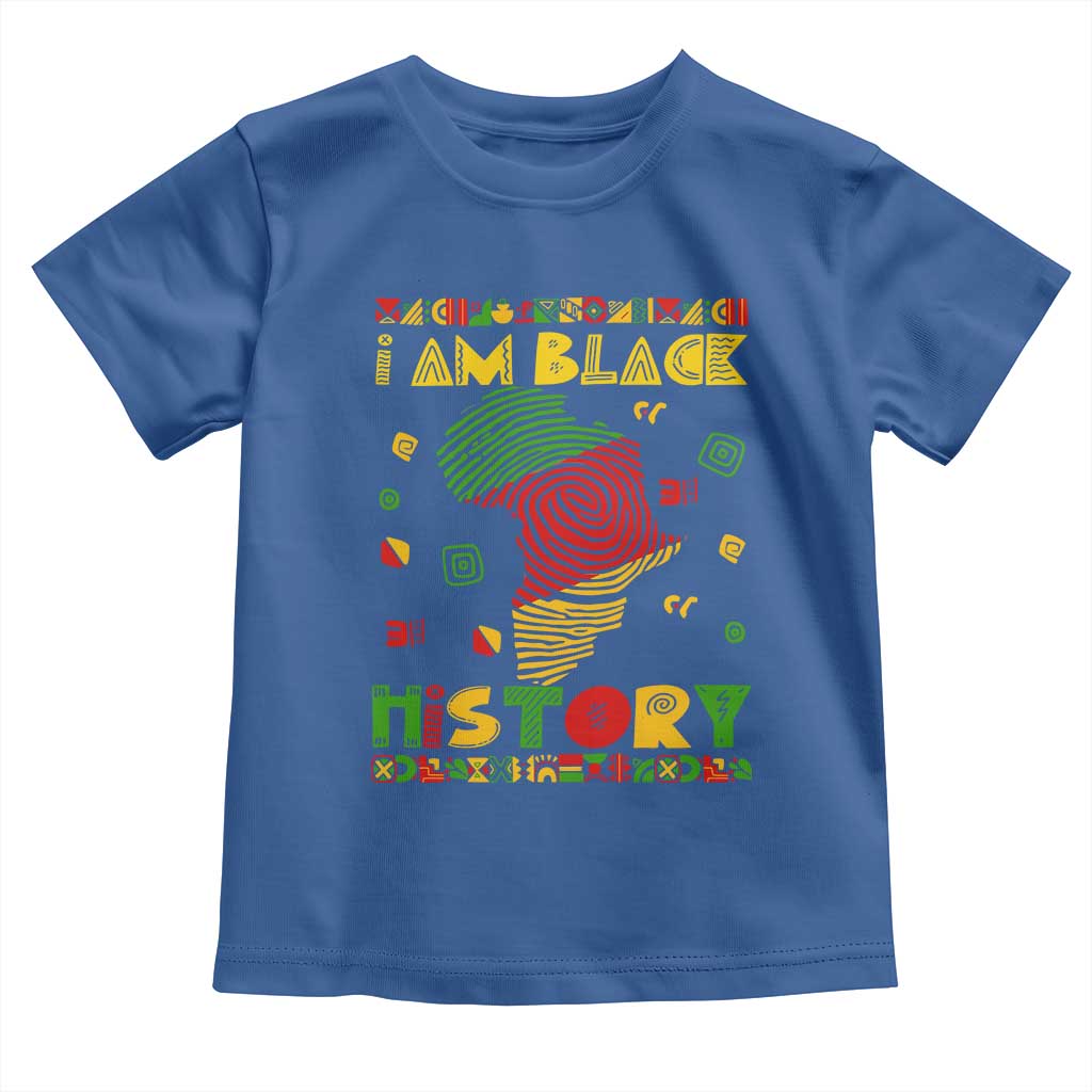 I Am Black History Baby Shirt African American Pride Kente