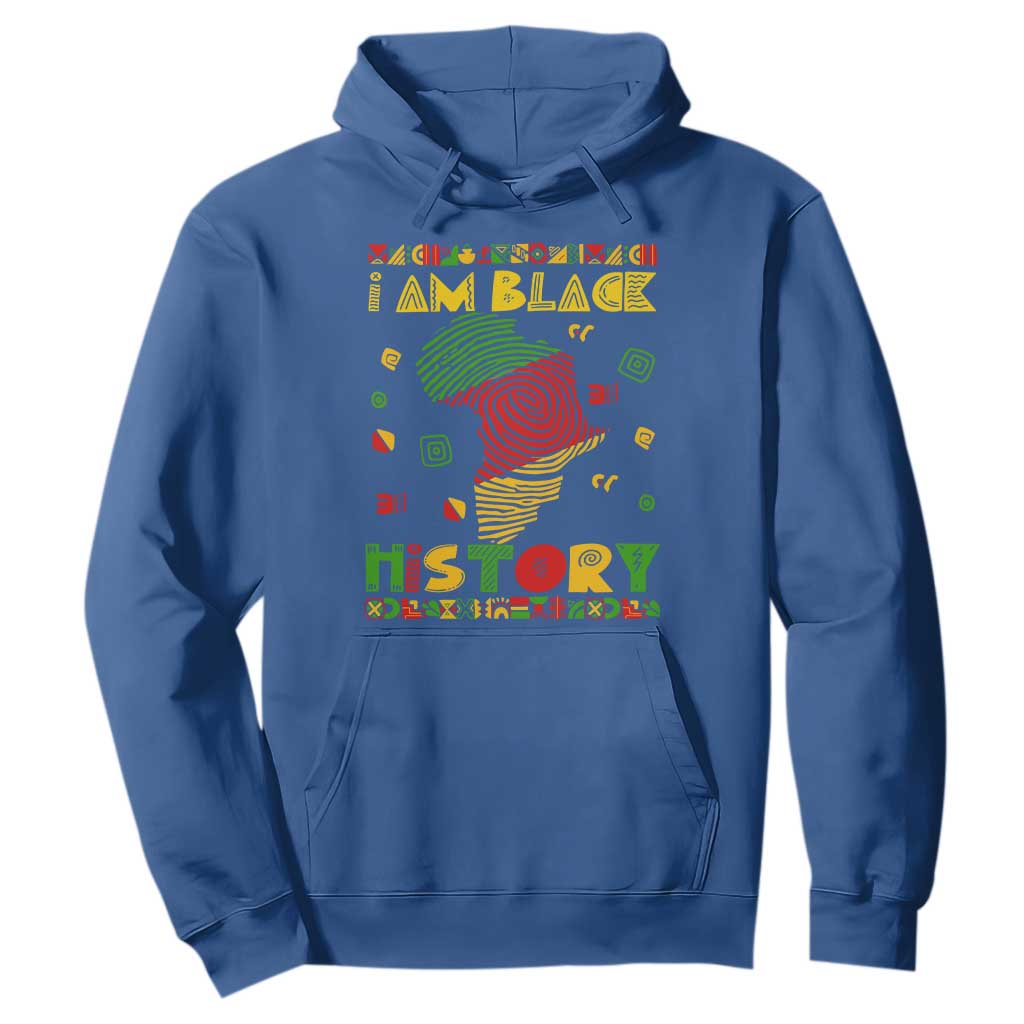 I Am Black History Hoodie African American Pride Kente
