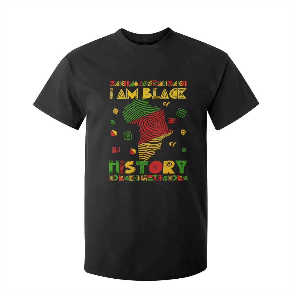 I Am Black History T Shirt For Kid African American Pride Kente