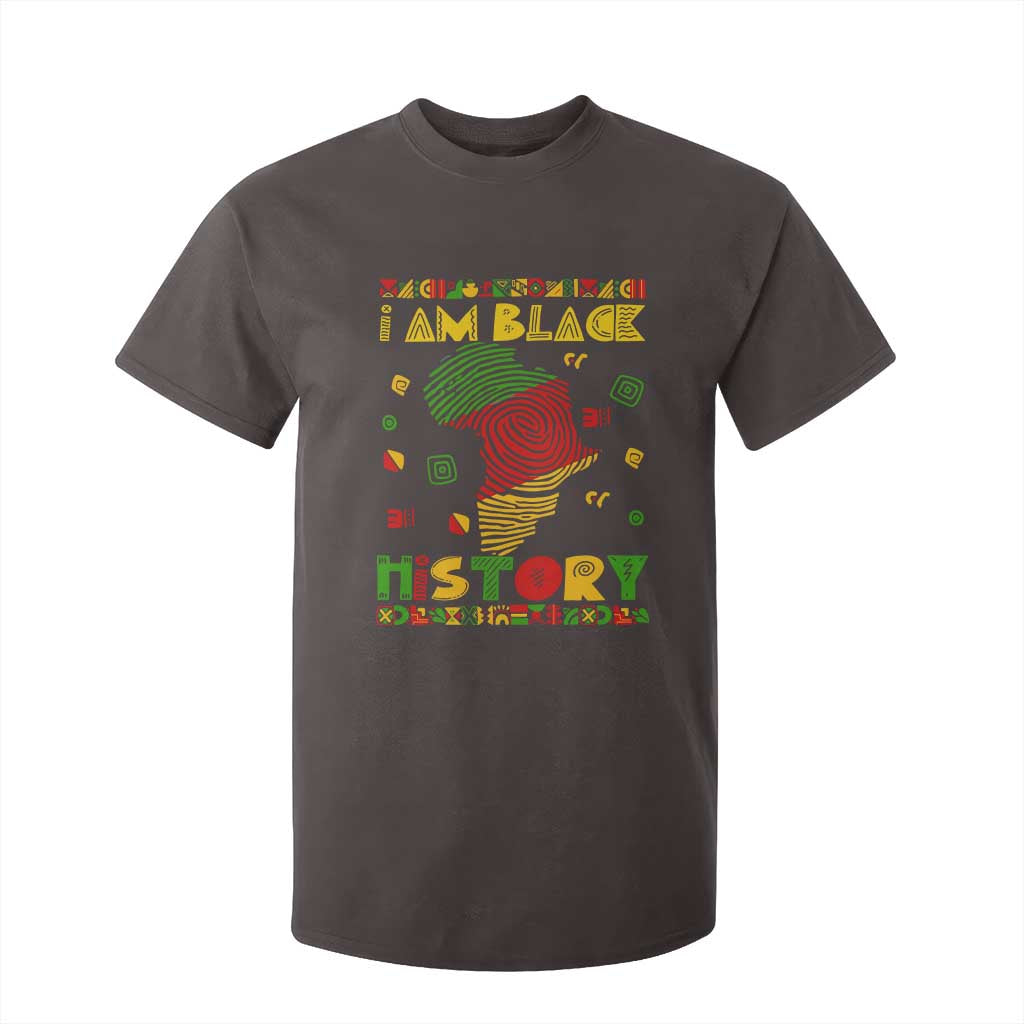 I Am Black History T Shirt For Kid African American Pride Kente
