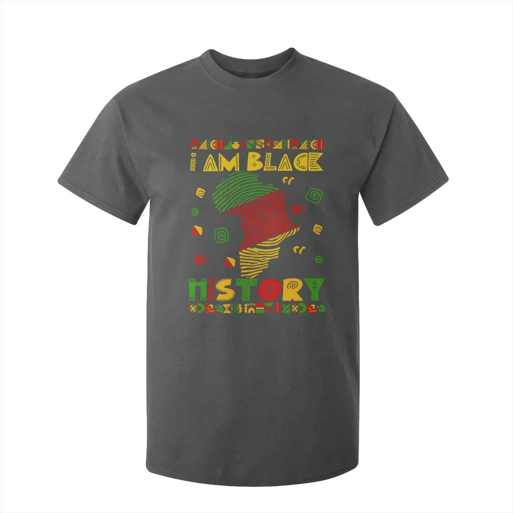 I Am Black History T Shirt For Kid African American Pride Kente