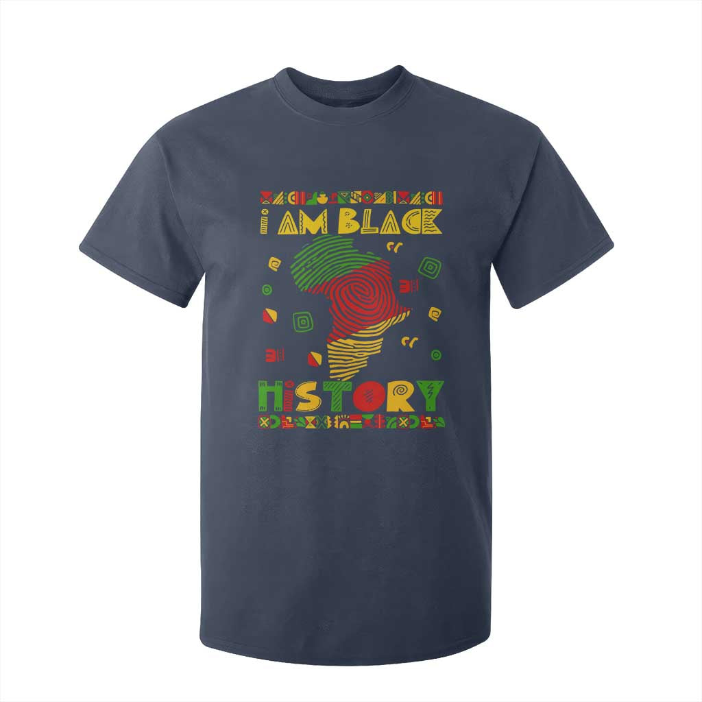 I Am Black History T Shirt For Kid African American Pride Kente