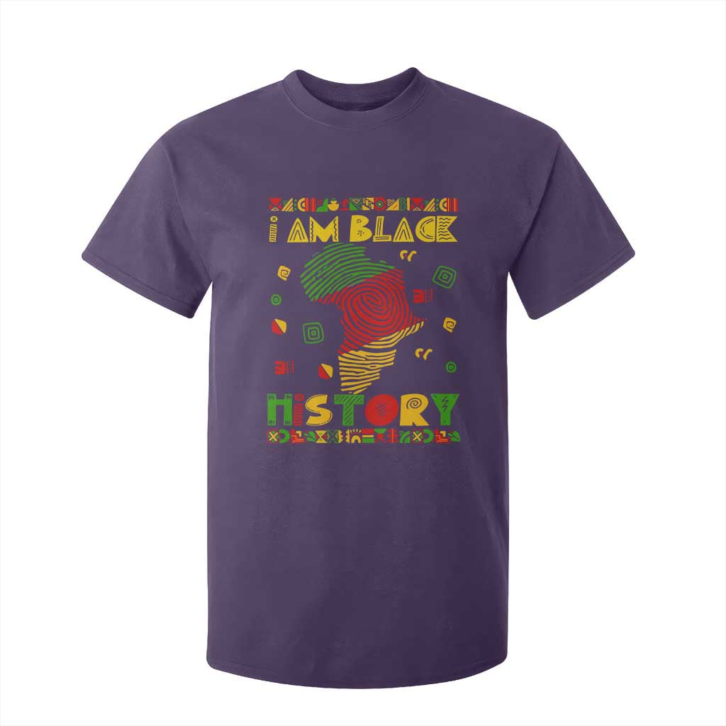 I Am Black History T Shirt For Kid African American Pride Kente
