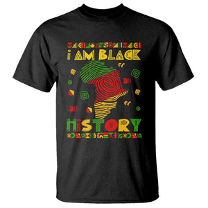 I Am Black History T Shirt African American Pride Kente