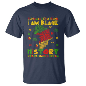 I Am Black History T Shirt African American Pride Kente
