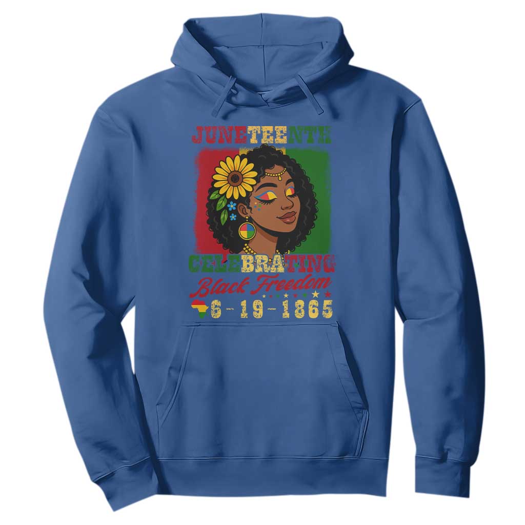 Juneteenth 1865 Black Freedom Celebration Hoodie Afrocentric Pride Melanin Girl