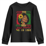 Juneteenth 1865 Black Freedom Celebration Youth Sweatshirt Afrocentric Pride Melanin Girl