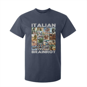 Funny Italian Brainrot Meme Art T Shirt For Kid Surreal Humor Pop Culture Collage