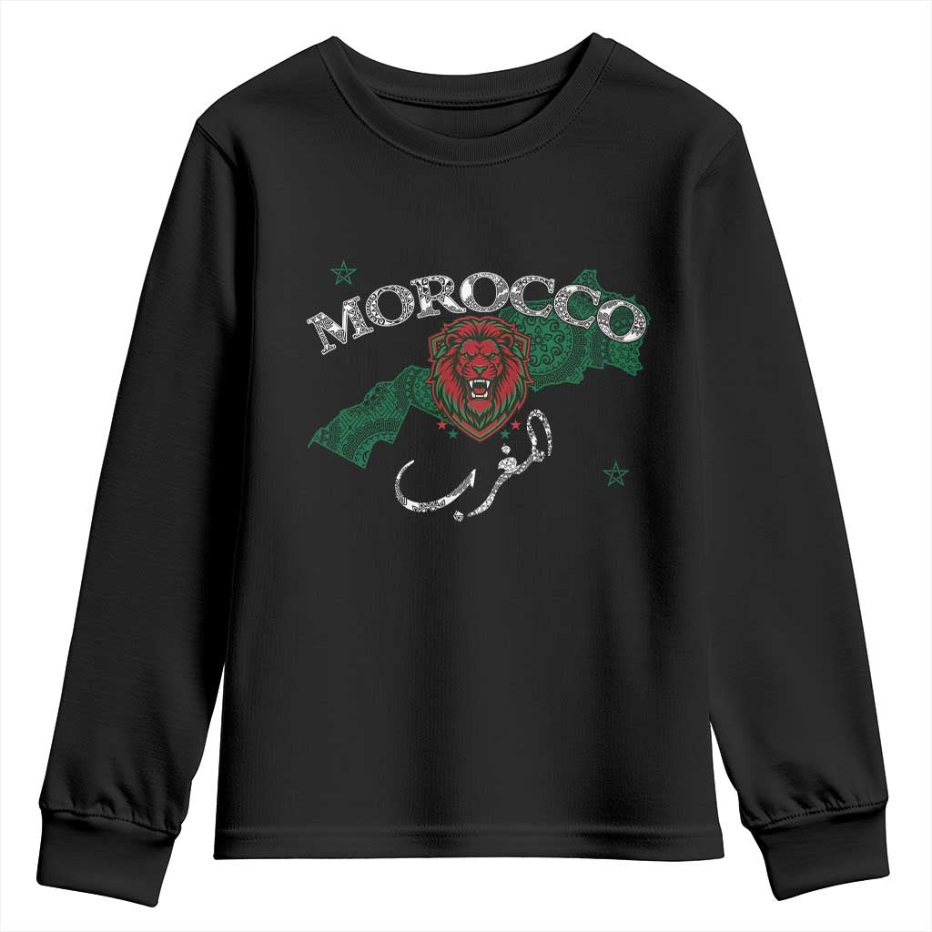 Morocco Lion Maghrib Moroccan Spirit Heritage Youth Sweatshirt