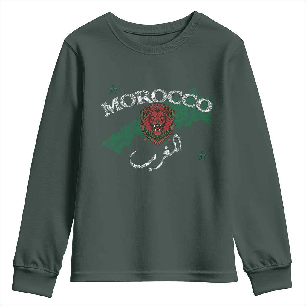 Morocco Lion Maghrib Moroccan Spirit Heritage Youth Sweatshirt