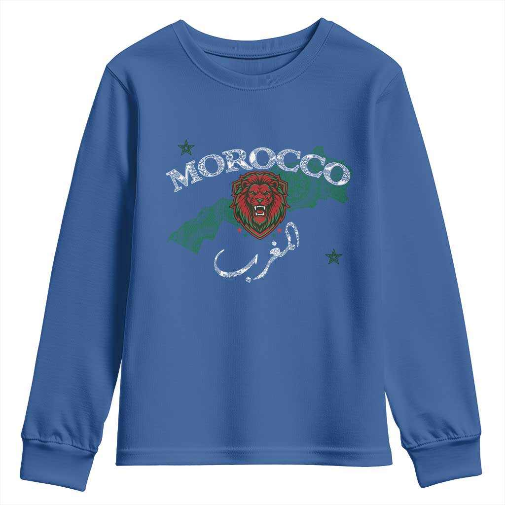 Morocco Lion Maghrib Moroccan Spirit Heritage Youth Sweatshirt